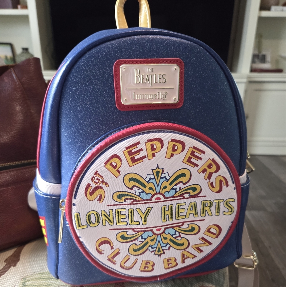 Loungefly Blue Beatles Backpack